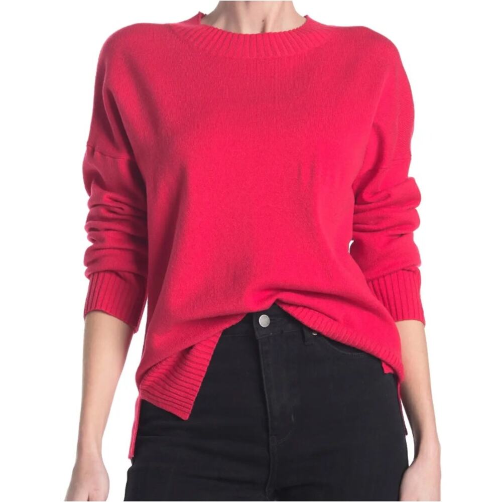 French Connection Miri Crew Neck Sweater in Barberry, Size S